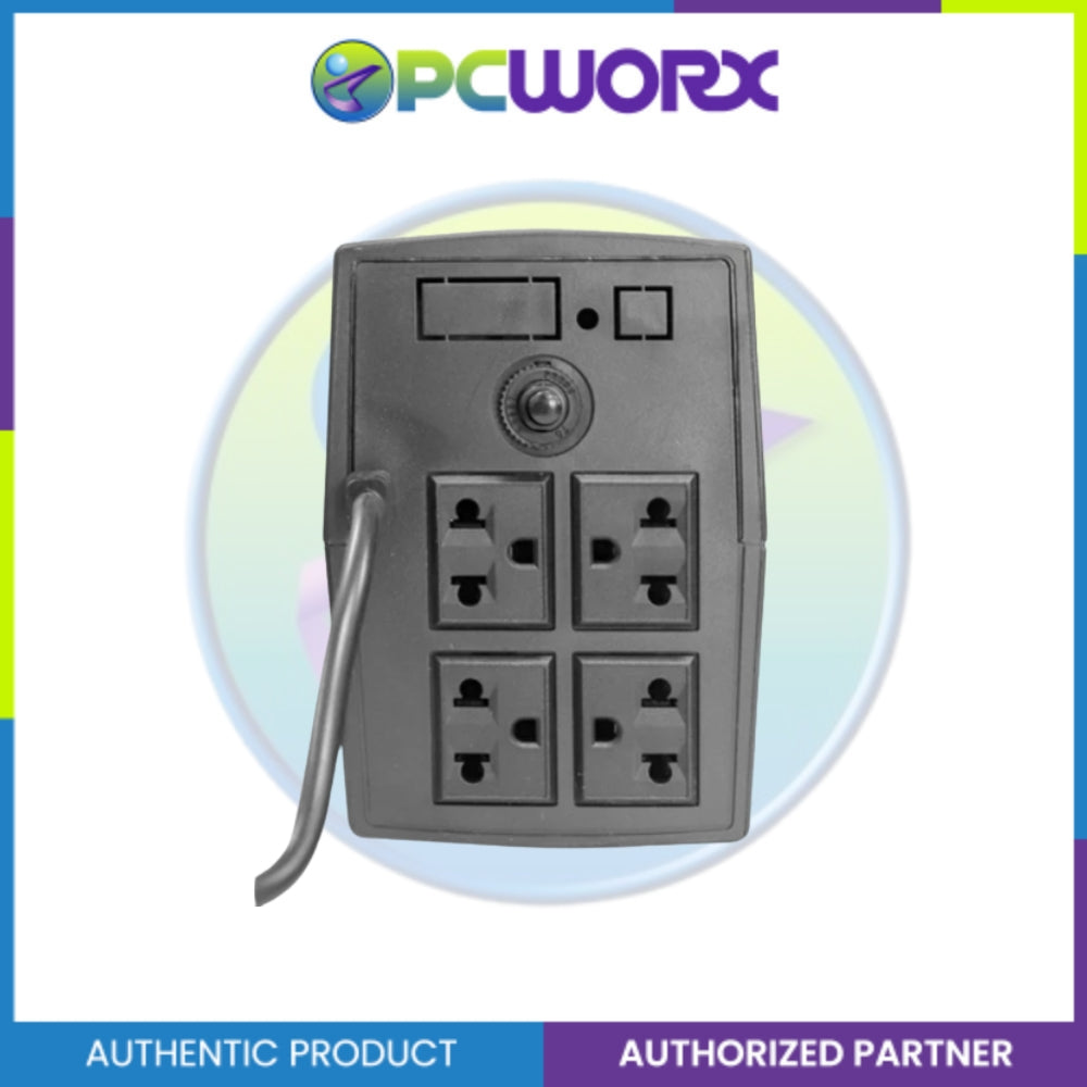 AWP AID1000 Aide 600W/1000VA UPS with AVR Uninterruptible Power Supply (4 Sockets)