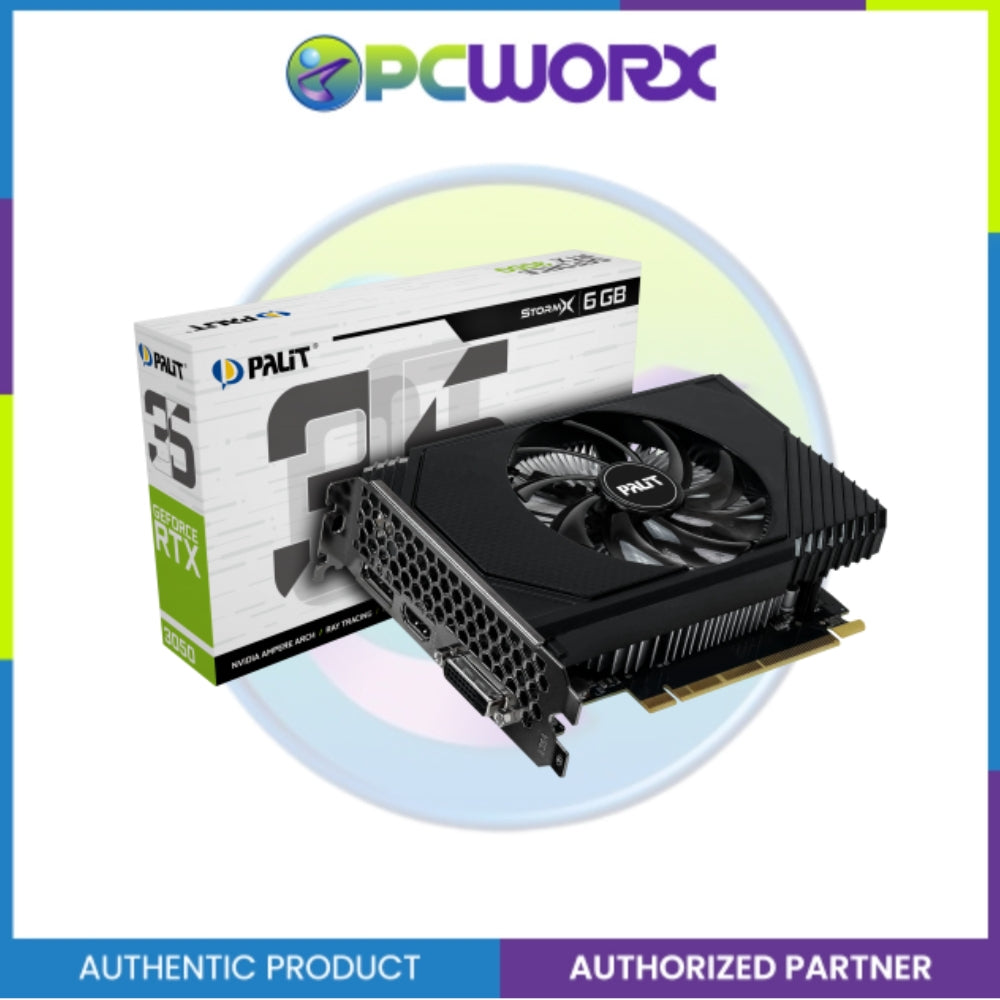 Palit NE63050018JE-1072F RTX 3050 STORMX 6GB GDDR6 Graphics Card