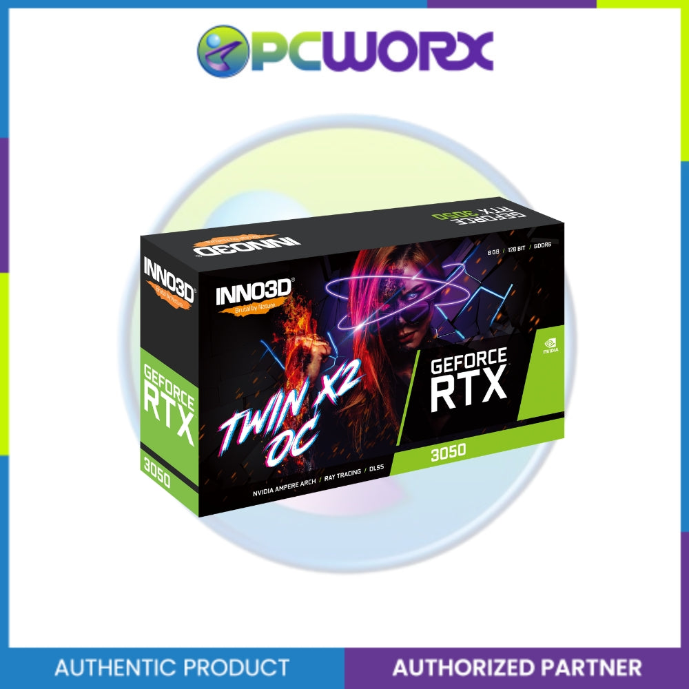 Inno3D NVIDIA® GeForce RTX™ 3050 Twin X2 8GB GDDR6 Graphic Card