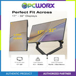North Bayou A5C 17"-32" Dual Monitor Arm Mount Black