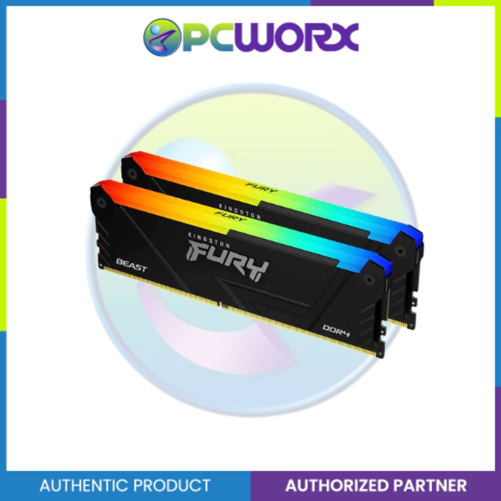 Kingston KF436C17BB2AK2/16 16GB 2x8 3600MHz DDR4 CL17 DIMM FURY Beast RGB