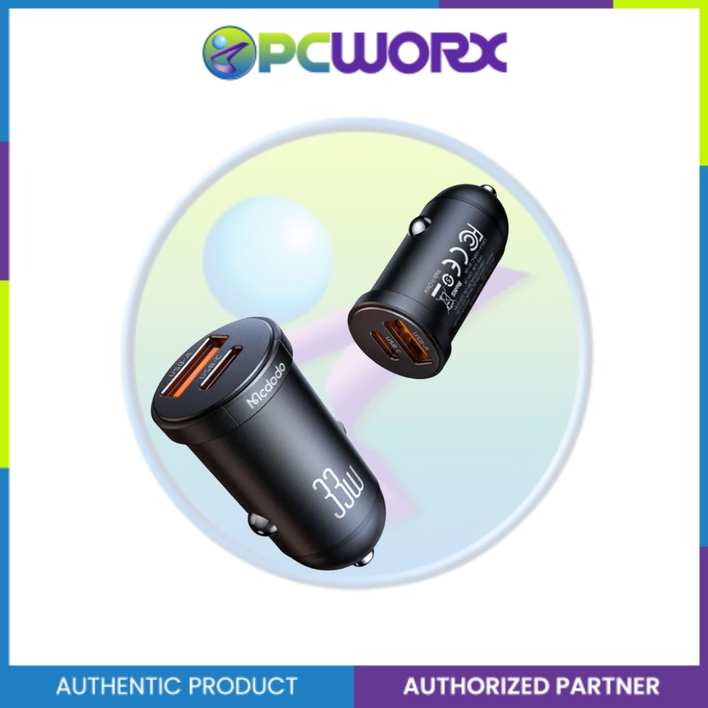 Mcdodo CC-2320 33w 1C+1A PD Fast Car Charger with LED