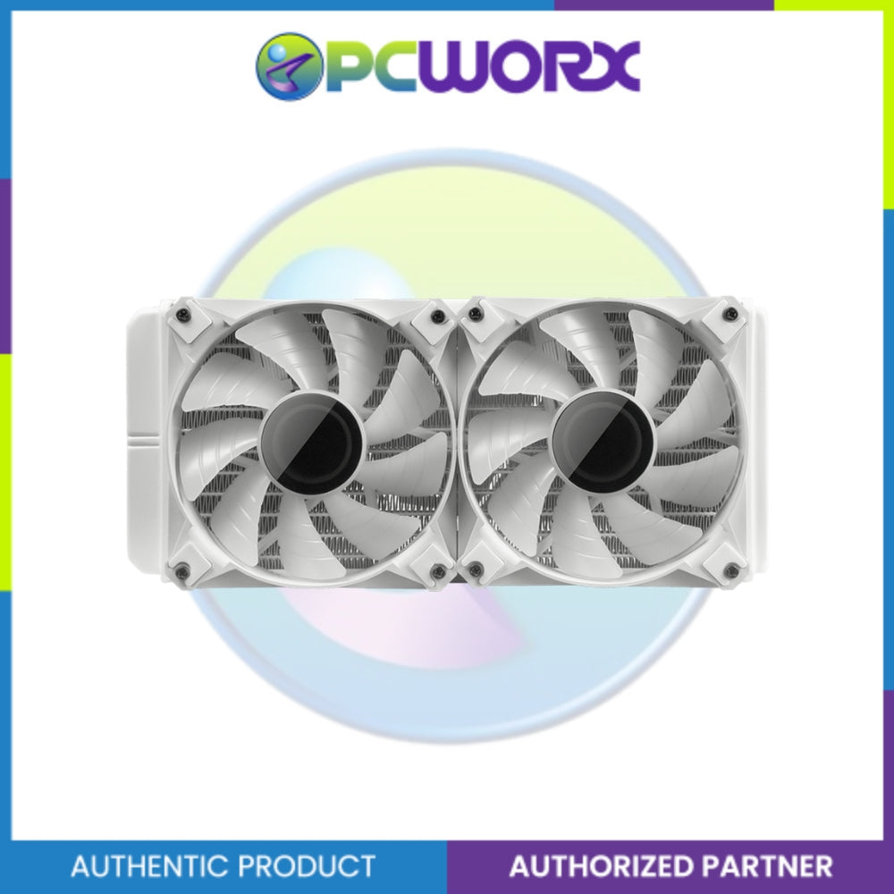 DarkFlash Twister DX240 V2.6 AIO ARGB Liquid CPU Cooler White
