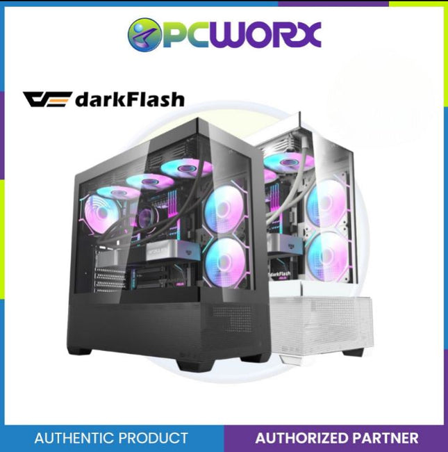 Darkflash DS900 AIR PANORAMIC GLASS SIDE PANEL LUXURY PC CASE WHITE