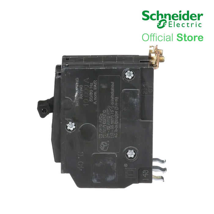 Schneider QOB UL 2-Pole 50A Bolt-On Miniature Circuit Breaker 120/240V 10kAIC QOB250