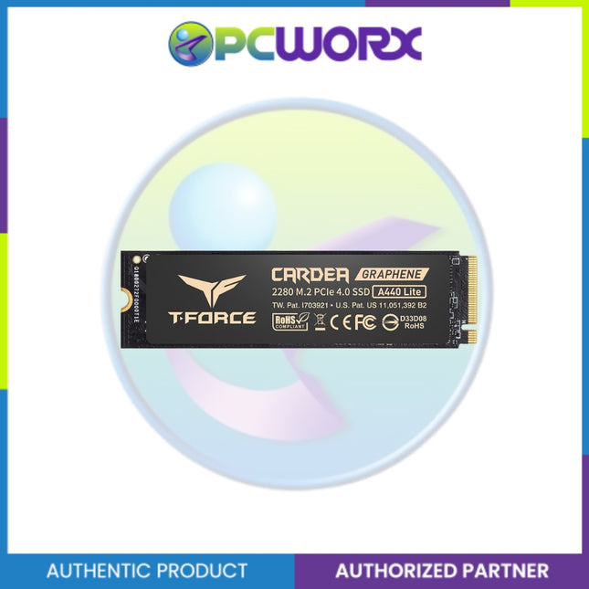 Team Group TM8FFQ002T0C129 2TB A440 Cardea Lite Graphene HeatSink M.2 NVME SSD