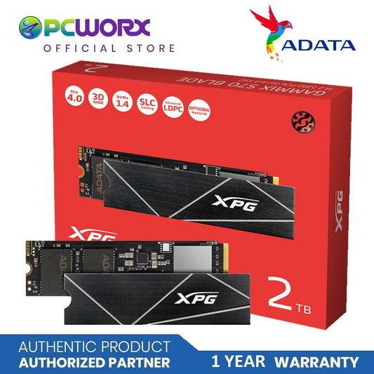 Adata AD-AGAMMIXS70B-2T-CS XPG S70 Blade 2TB 2280 M.2 NVMe PCIe 4.0 x4 SSD | PCIe Gen4 M.2 2280 Internal Gaming SSD | Adata Internal SSD