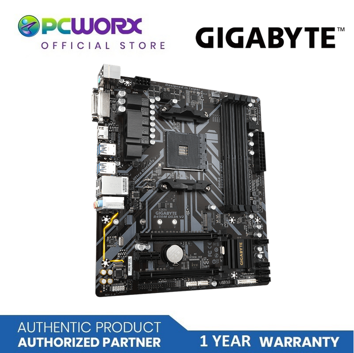 Gigabyte GA-B450M-DS3H-V2 4-DIMM DDR4 AM4 AVL MATX | Gaming Motherboard | Gigabyte Motherboard