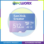 Sandisk SDSQXAV-512G-GN6MS 512GB V30 C10 190/90MB/ Creator Extreme SD