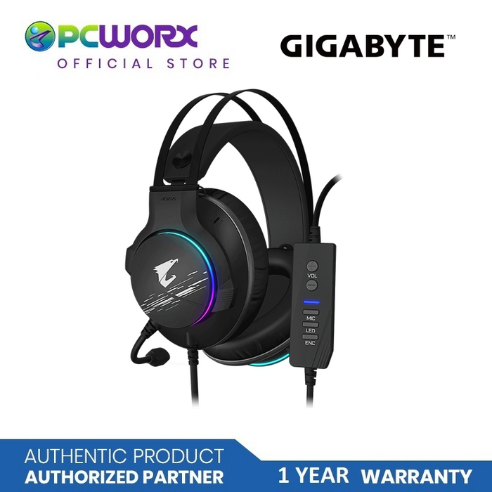 Gigabyte GP-AORUS-H1 Virtual 7.1 Gaming Headset | Desktop Headset | Headset