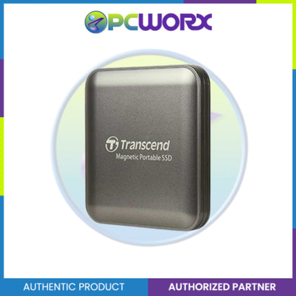 Transcend TS2TESD420C 2TB USB Type-C 20Gbps Magnetic Portable SSD Iron Gray