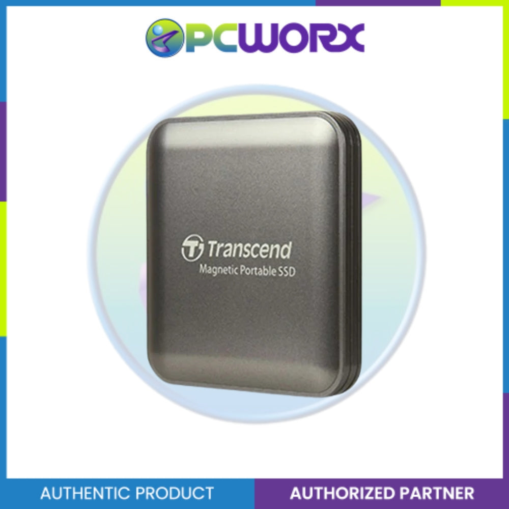 Transcend TS2TESD420C 2TB USB Type-C 20Gbps Magnetic Portable SSD Iron Gray