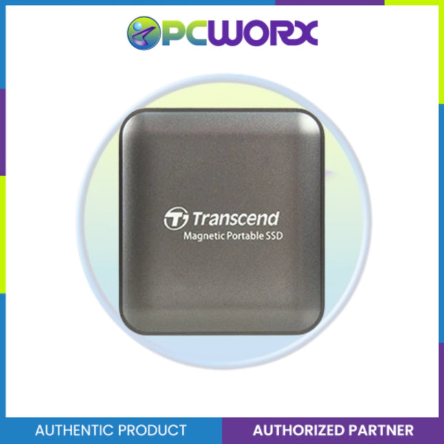 Transcend TS2TESD420C 2TB USB Type-C 20Gbps Magnetic Portable SSD Iron Gray