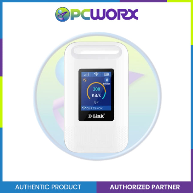D-Link DWR-932M 4G LTE WiFi4 300Mbps MiFi Mobile Router w/3,000mAh 1.77" TFT LCD