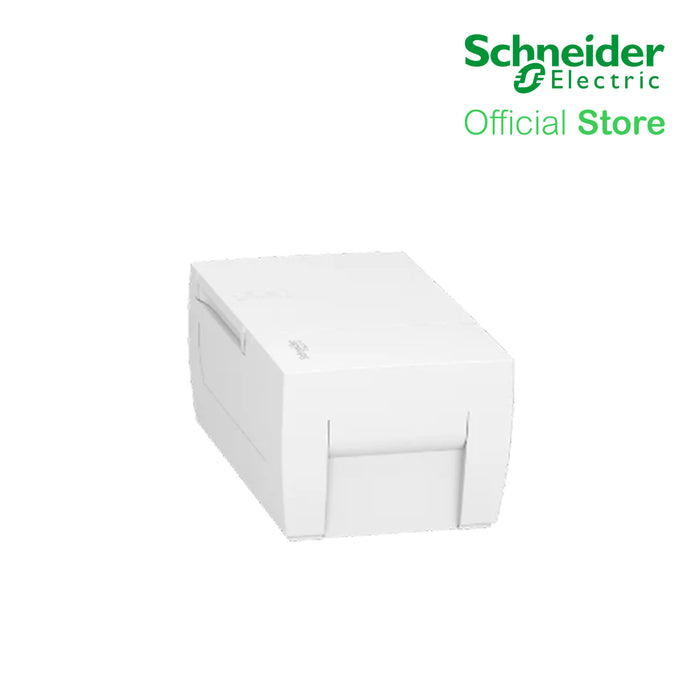 Schneider Enclosure Resi9 MP Flush Mounting 3 Rows of 12 Modules IP40 White Door 1 Earth + 1 Neutral Terminal Blocks MIP22312