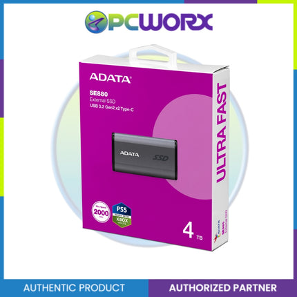 Adata AELI-SE880-1TCGY 1TB External SSD Gray