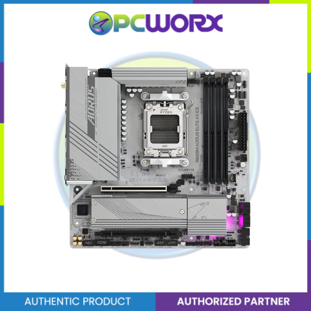 Gigabyte GA-B650M-A-ELITE-AX-ICE AM5 DDR5 m-ATX Mobo