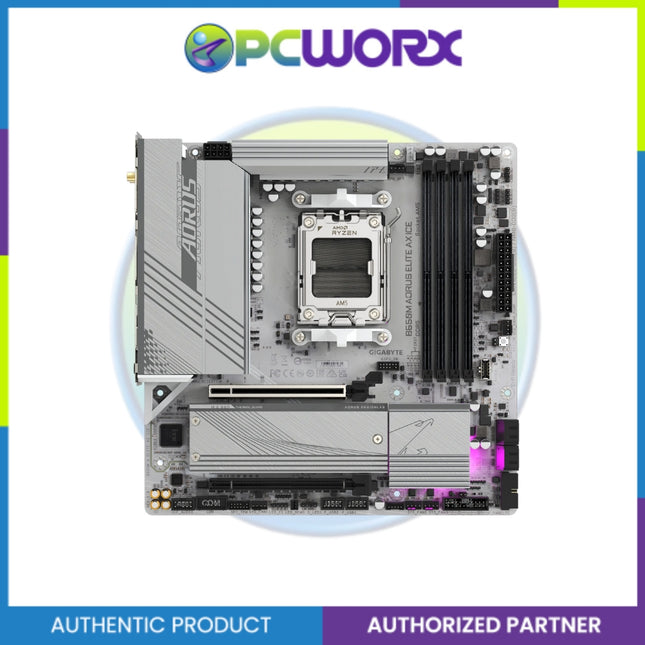 Gigabyte GA-B650M-A-ELITE-AX-ICE AM5 DDR5 m-ATX Mobo