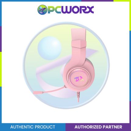Redragon H371P HYLAS Virtual 7.1 Surround Sound RGB Wired Gaming Headset Pink