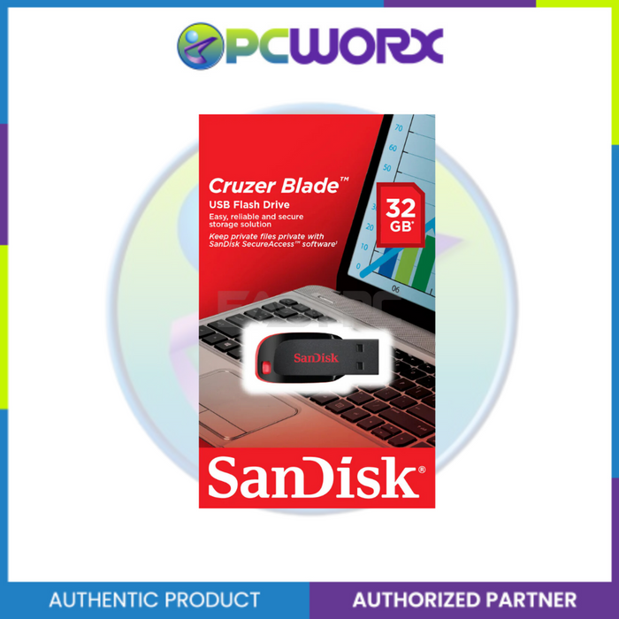 SanDisk 32gb/64gb Cruzer Blade USB Flash Drive (Sdcz50-032g-B35/  SDCZ50-064G-B35)