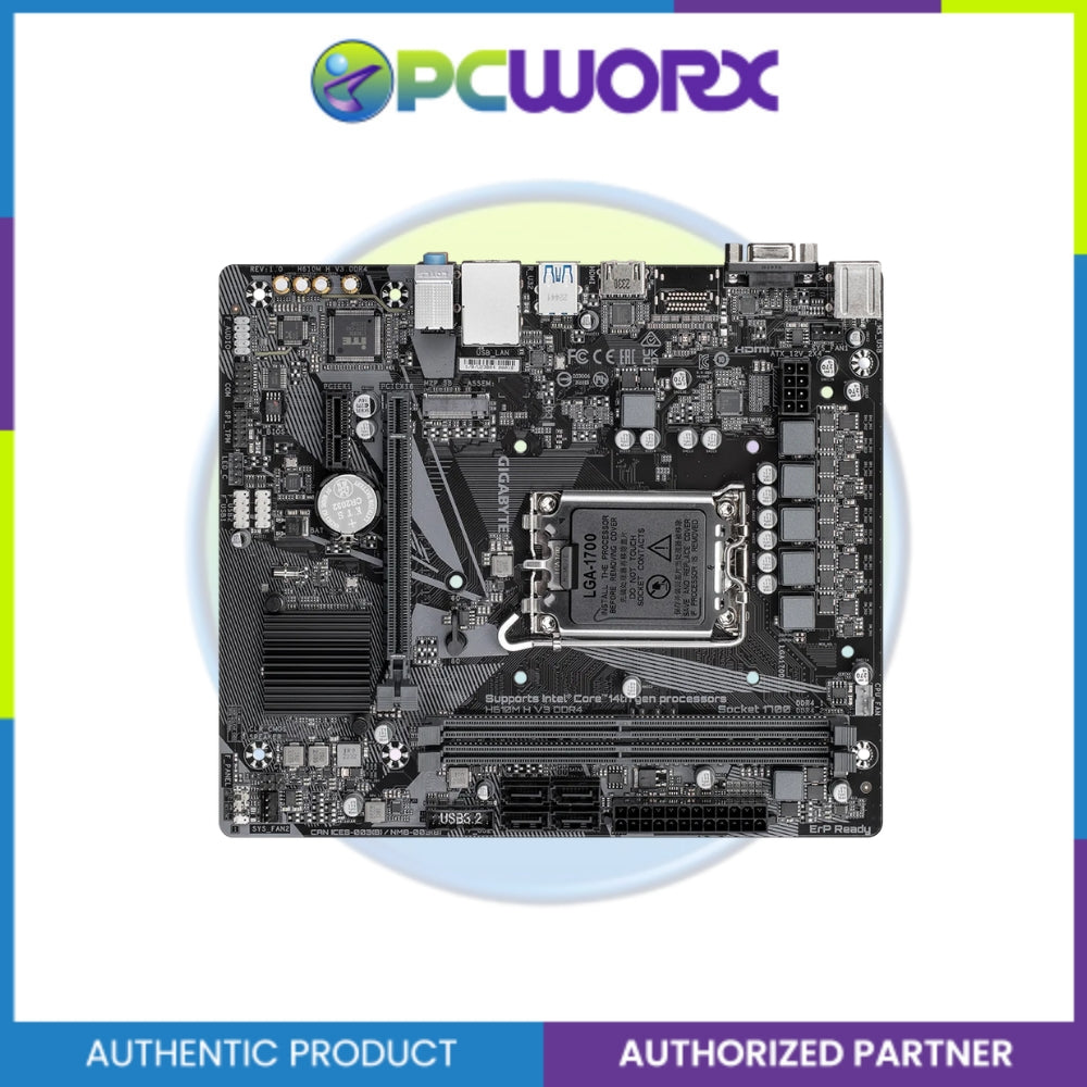 Gigabyte GA-H610M-H-V3 DDR4 LGA1700 m-ATX Motherboard