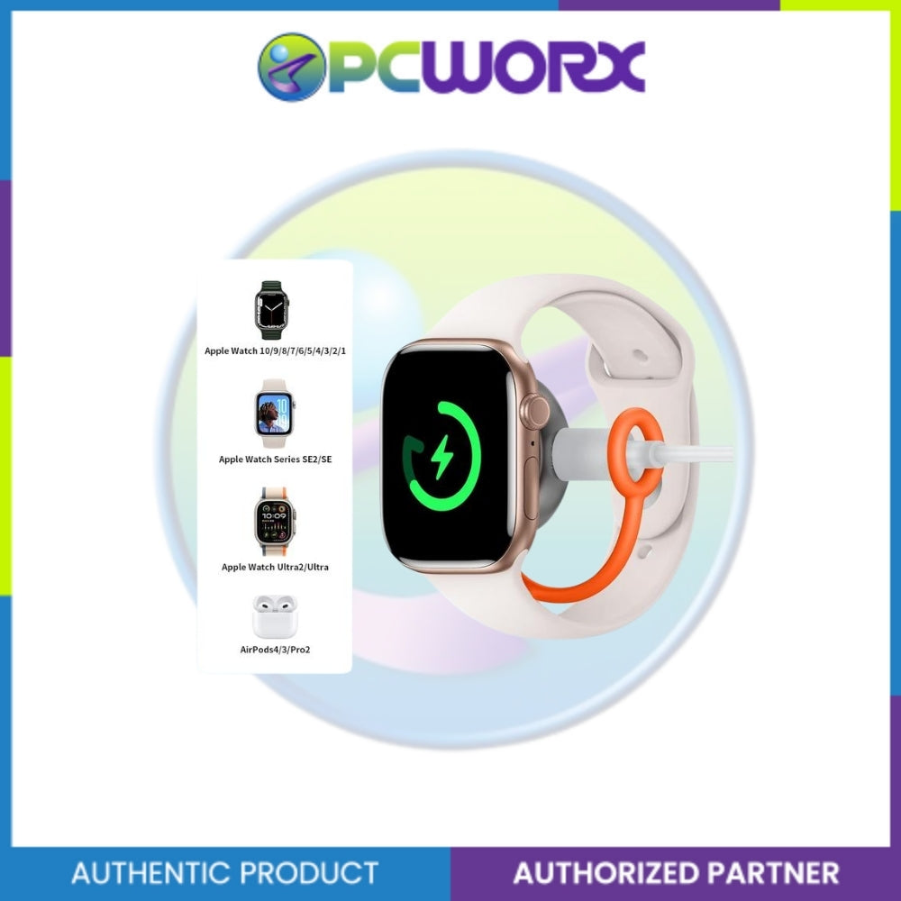Mcdodo CH-6840 Lightning+Type-C Mangetic Wireless Charger for Apple Watch Black