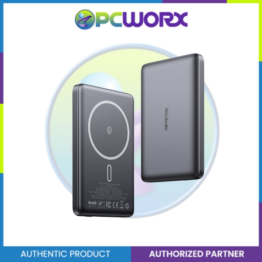 Mcdodo MC-4651 20W Magnetic Wireless Metal Ultra-Thin 10000mAh 1C Power Bank Black