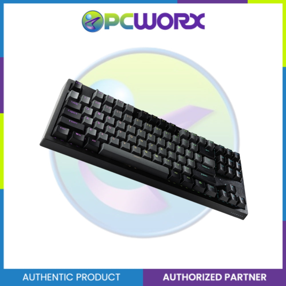 Tecware Phantom+ Elite 87-Keys RGB 3-Mode Mechanical Keyboard - White / Black