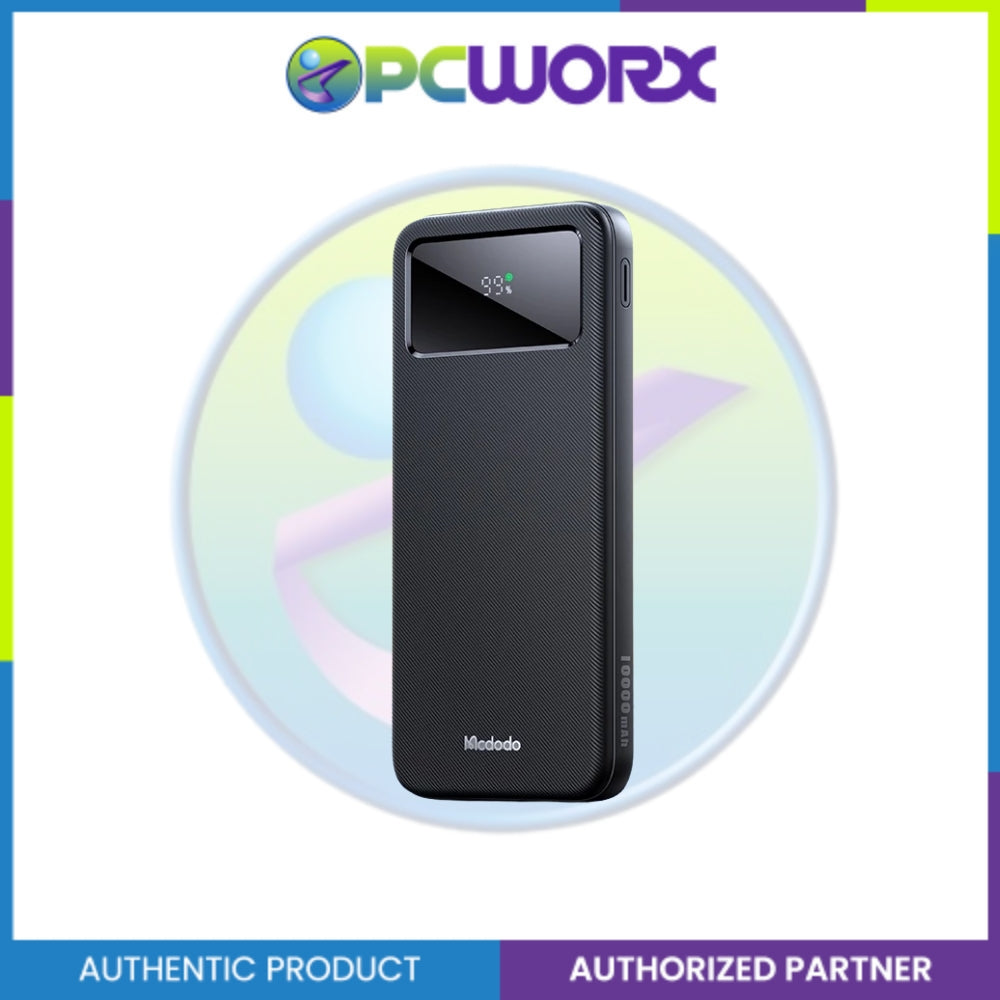 Mcdodo MC-4220 22.5W Large LED Display 10000mAh 1C+2A Power Bank Black