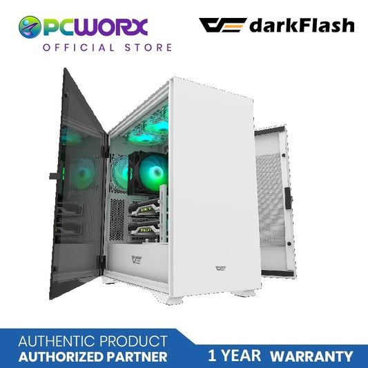 SALE!!! Darkflash DLX22 ATX Gaming Case  White Computer Case | Darkflash Casing | REFURBISH : Damage box