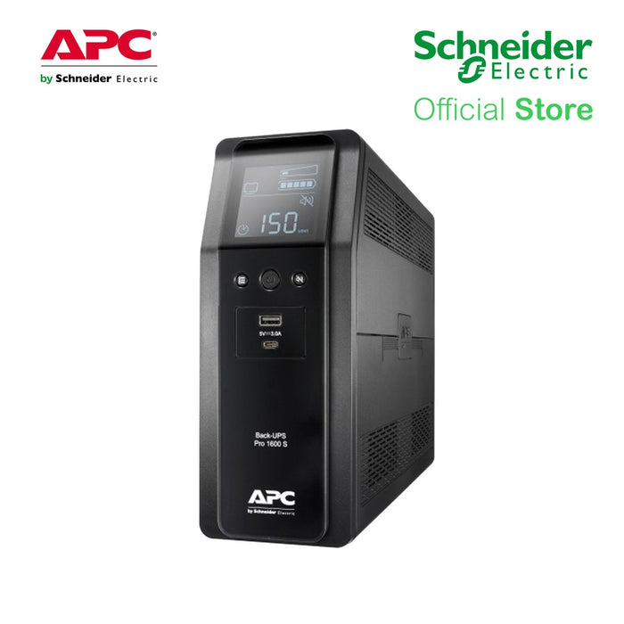 APC UPS BR1600SI BLack Pro 1600VA 960W Line Interactive - GAMING UPS