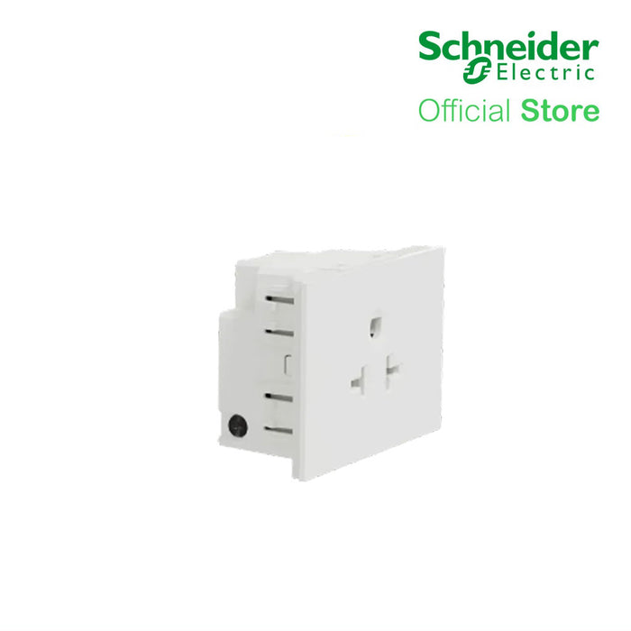 Schneider Socket Outlet AvatarOn A American 20A 250V 3 Pin 2S sized White M3T426MPH-WE