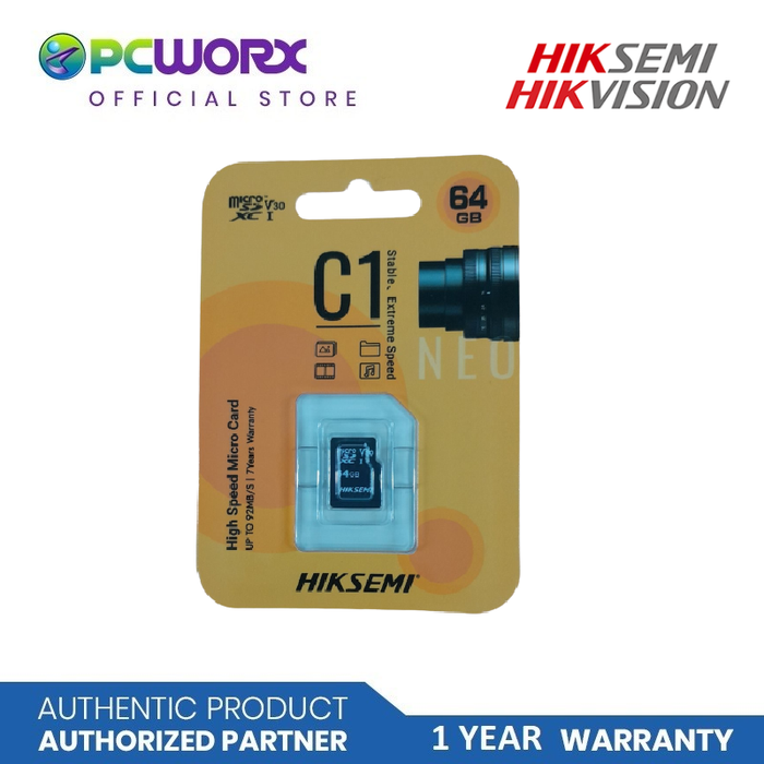 Hikvision HS-TF-C1(STD) 12GB 64GB Micro SD Card R/W 92/20 MB/S V10 |  Hiksemi MicroSD Card | Hiksemi Memory Card | MicroSD Card - 32GB Memory Card | 64GB Memory Card - 128GB MICROSD