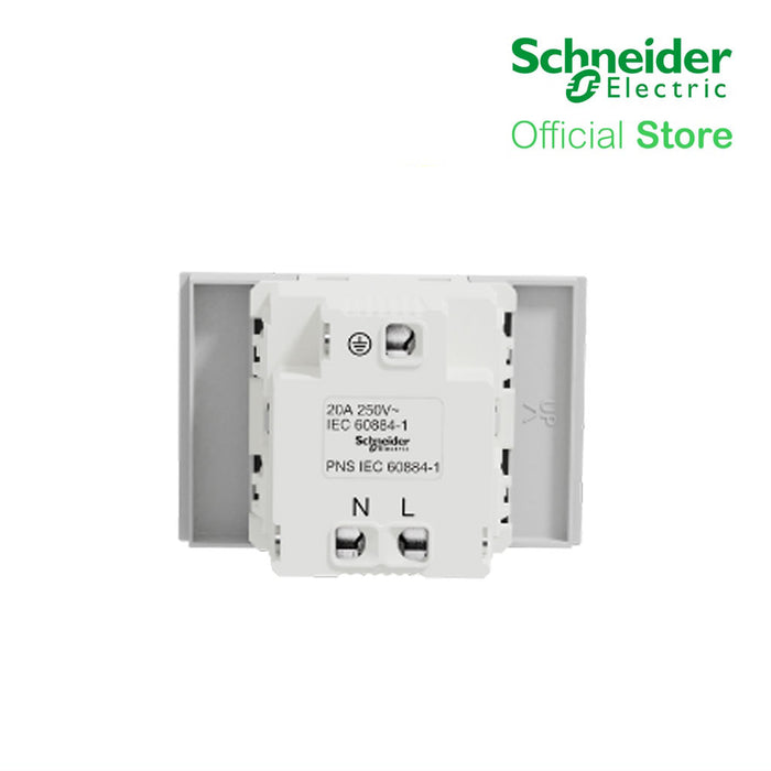 Schneider Socket Outlet Avataron A American 20A 250V 3 Pin 2S Sized Grey M3T426MPH-GY