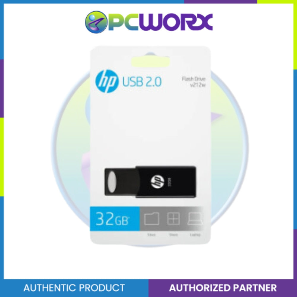 HP V212W 32GB USB 2.0 Flash Drive Black