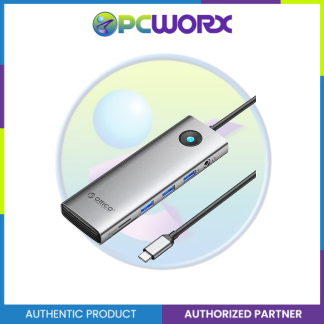 Orico PW11-10P-SV-EP Type-C 10-in-1 Docking Station Aluminum Alloy