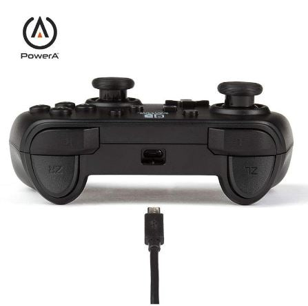 Enhanced Wired Controller for Nintendo Switch | Black / White Console Controller |  A Power Controller