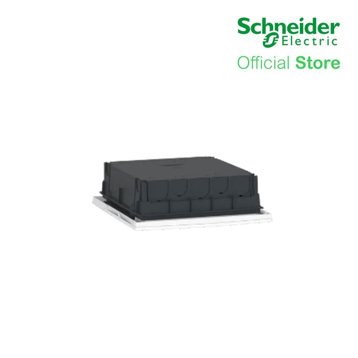 Schneider Enclosure Resi9 MP Flush Mounting 2 Rows of 12 Modules IP40 White Door 1 Earth + 1 Neutral Terminal Blocks MIP22212