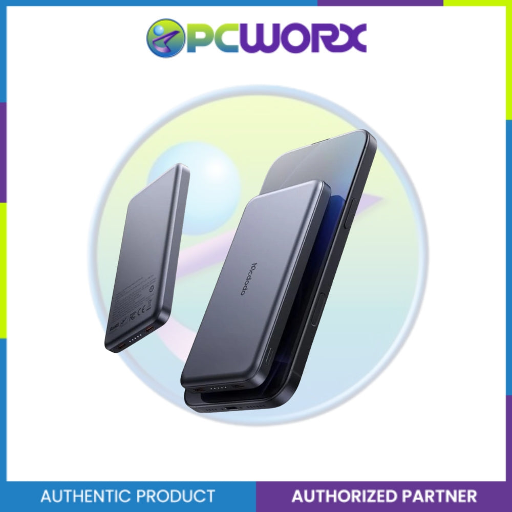 Mcdodo MC-3781 20W Metal Ultra-Thin 10000mAh 2C Power Bank Black