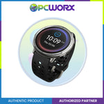 Amazfit W2437GL1N Active 2 Round Premium Smart Watch Black Leather | Standard Smart Watch Black Sport Silicone