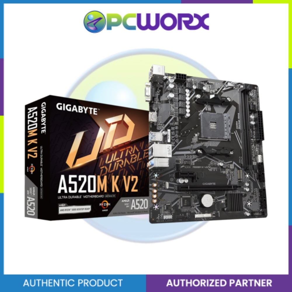Gigabyte A520M-K V2 DDR4 AM4 A/L mATX Motherboard