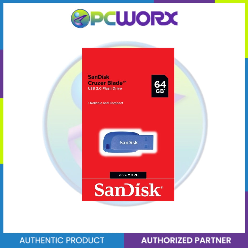 Sandisk SDCZ50C-032G-B35BE 32GB Cruzer Blade USB 2.0 Blue
