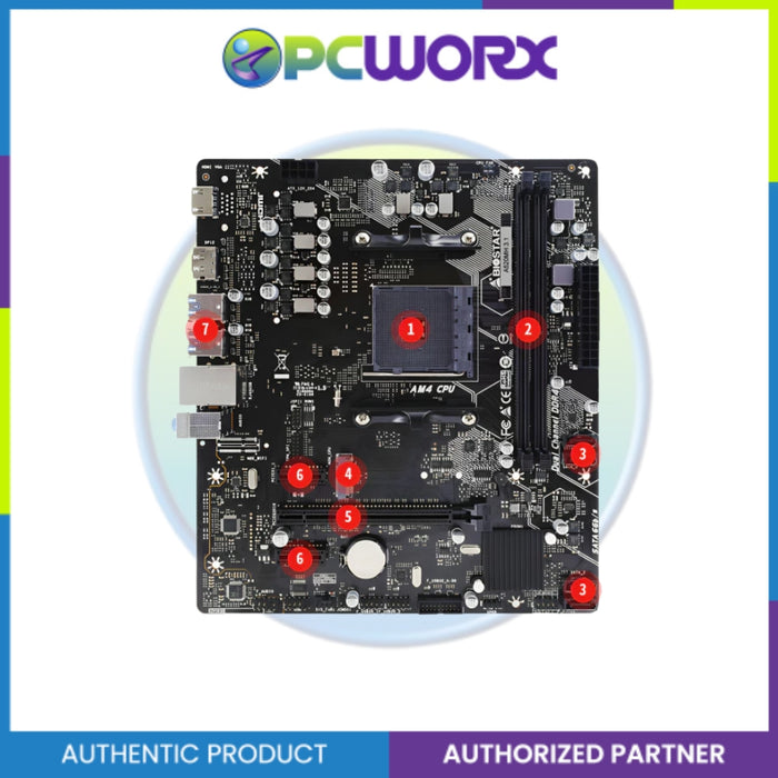 BIOSTAR A520MH 3.1 | AMD A520 AM4 W/ M.2 SSD SLOT Motherboard