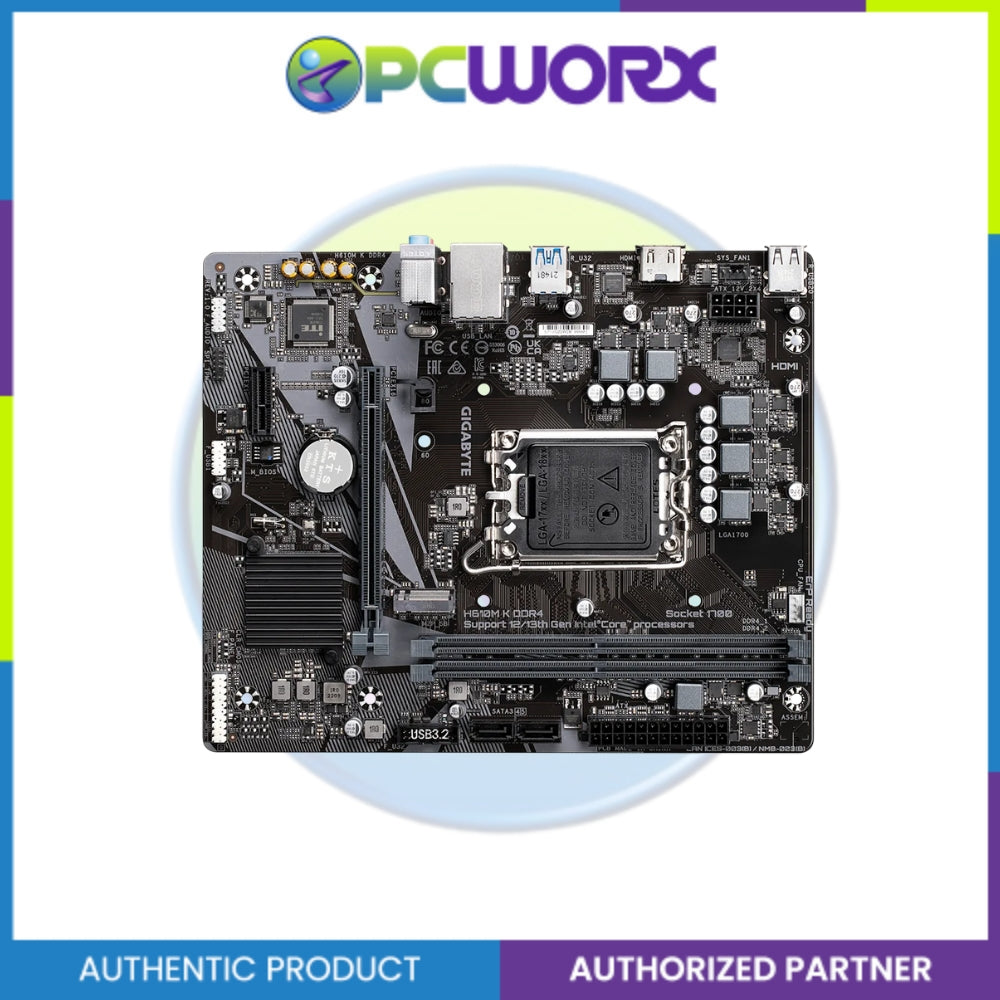 GIGABYTE GA-H610M-K DDR4 LGA1700 m-ATX| Gigabyte Motherboard