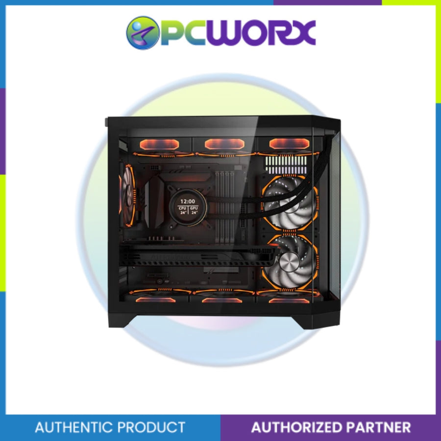 Coolman Spectra M-ATX Gaming PC Chassis - Black – PCWORX