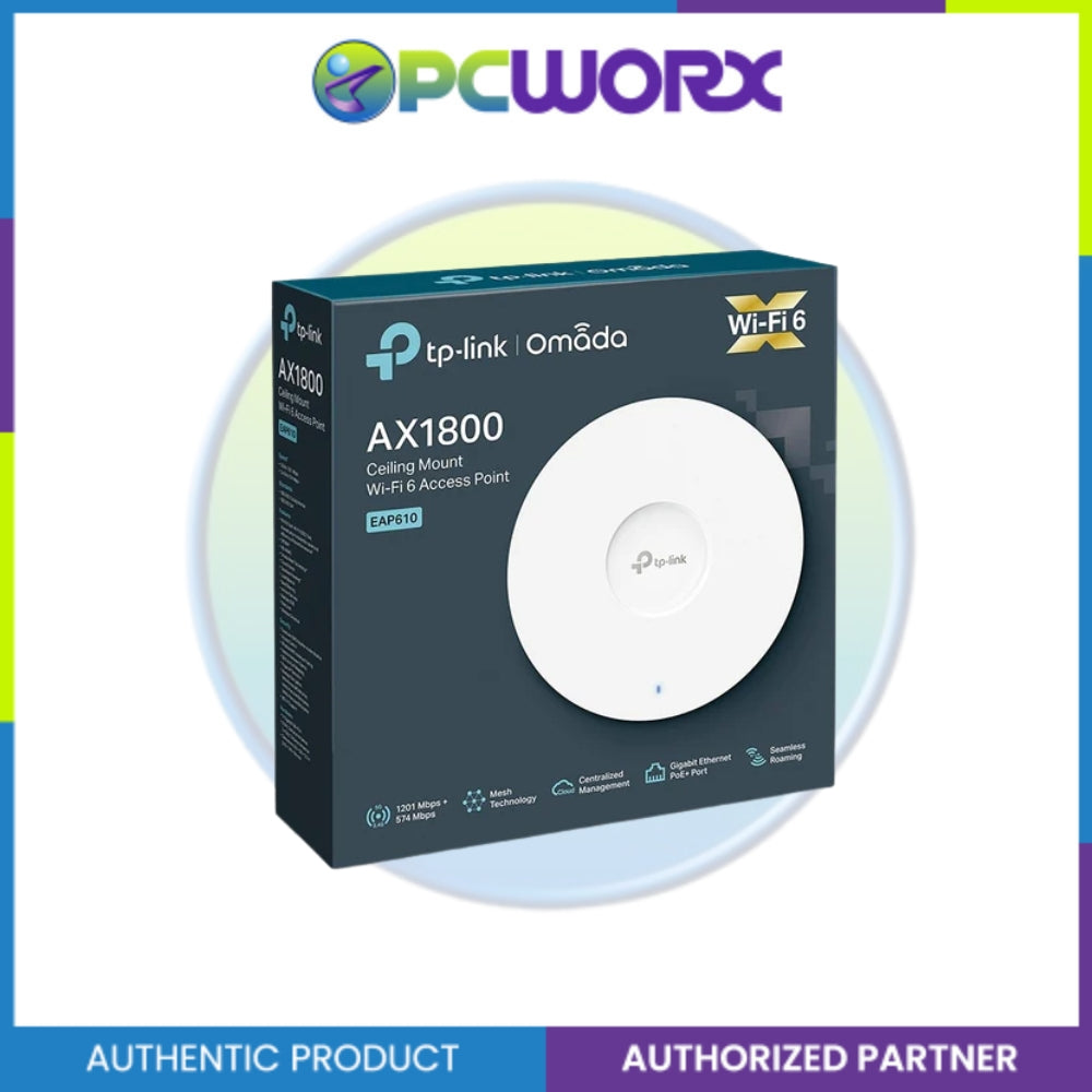TP-LINK EAP610 AX1800 Ceiling Mount Dual-Band Wi-Fi 6 Access Point