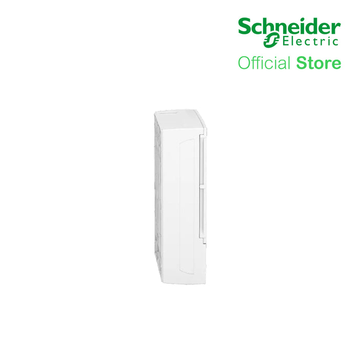 Schneider Enclosure Resi9 MP Surface 2 Rows of 12 Modules IP40 White Door 1 Earth + 1 Neutral Terminal Blocks MIP12212