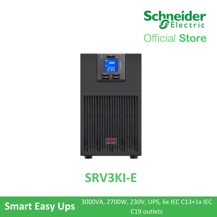 APC SRV Smart UPS Easy UPS On-Line 900W/1800W/2700W | Uninterrupted Power Supply | APC UPS