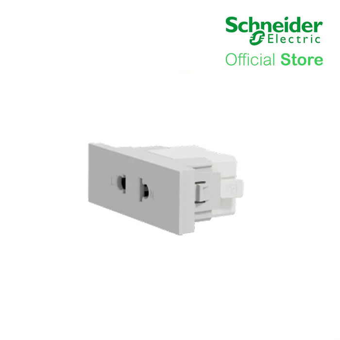 Schneider Socket Outlet AvatarOn A Universal 16A 250V 2 Pin S Sized Grey M3T426US-GY