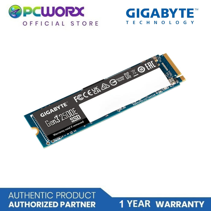 Gigabyte GP-G325E500G GEN3 2500E 500GB PCIEe 3.0X4 NVMe M.2 2280 SSD | Internal Solid Sate Drives | Gigabyte 500GB SSD | Solid State Drive